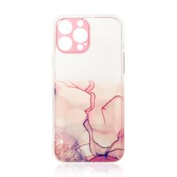 Carcasa Marble Case compatibila cu iPhone 12 Pro Max, Roz