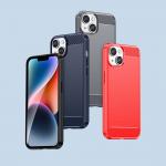 Carcasa Carbon compatibila cu iPhone 14, Albastru 13 - lerato.ro