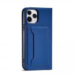 Carcasa Magnet Card Case compatibila cu iPhone 12 Pro, Albastru 7 - lerato.ro