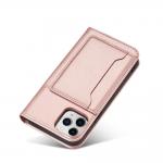 Carcasa Magnet Card Case compatibila cu iPhone 12 Pro, Roz 7 - lerato.ro