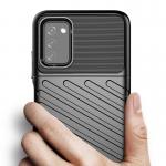 Carcasa Thunder Case Flexible Tough Rugged Cover compatibila cu Samsung Galaxy A03s, Negru 6 - lerato.ro