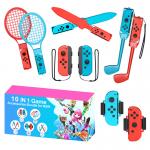 Set 10 accesorii cu geanta depozitare Dux Ducis compatibile cu Nintendo Switch 2, Multicolor 3 - lerato.ro