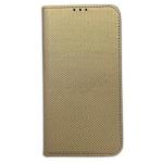 Husa Smart Magnet Book compatibila cu iPhone 15, Gold 2 - lerato.ro