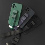 Carcasa Rope Case cu lanyard compatibila cu iPhone 12, Rosu 15 - lerato.ro