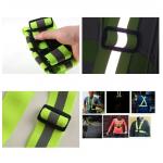 Ham reflectorizant ciclism / alergare, Ajustabil pe verticala / orizonatala, Verde 4 - lerato.ro