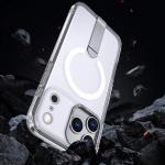 Carcasa Hybrid Armor X cu MagSafe si Stand compatibila cu Samsung Galaxy S25 FE, Transparent 7 - lerato.ro