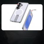 Carcasa Hybrid Armor X cu MagSafe si Stand compatibila cu Samsung Galaxy S26, Transparent 4 - lerato.ro