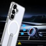 Carcasa Hybrid Armor X cu MagSafe si Stand compatibila cu Samsung Galaxy S26, Transparent 7 - lerato.ro