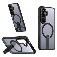 Carcasa Hybrid Armor X cu MagSafe si Stand compatibila cu Samsung Galaxy S26, Negru