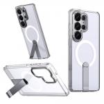 Carcasa Hybrid Armor X cu MagSafe si Stand compatibila cu Samsung Galaxy S26 Ultra, Transparent 2 - lerato.ro