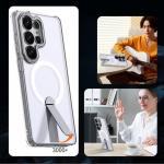 Carcasa Hybrid Armor X cu MagSafe si Stand compatibila cu Samsung Galaxy S26 Ultra, Transparent 6 - lerato.ro