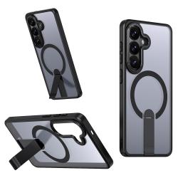 Carcasa Hybrid Armor X cu MagSafe si Stand compatibila cu Samsung Galaxy A57 5G, Negru