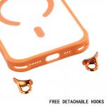 Carcasa cu MagSafe si Crossbody Lanyard compatibila cu iPhone 17, Portocaliu 8 - lerato.ro