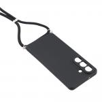 Carcasa cu Fiber Lining si Crossbody Lanyard compatibila cu Samsung Galaxy S26, Negru 5 - lerato.ro