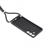 Carcasa cu Fiber Lining si Crossbody Lanyard compatibila cu Samsung Galaxy S26, Negru 6 - lerato.ro