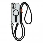 Carcasa cu MagSafe, Stand si Lanyard compatibila cu iPhone 17, Negru 2 - lerato.ro