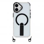 Carcasa cu MagSafe, Stand si Lanyard compatibila cu iPhone 17, Negru 4 - lerato.ro