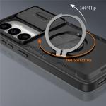 Carcasa Sliding Camera Cover cu Stand compatibila cu Samsung Galaxy S26, Negru 5 - lerato.ro