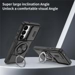 Carcasa Sliding Camera Cover cu Stand compatibila cu Samsung Galaxy S26, Negru 6 - lerato.ro