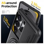 Carcasa Magnetic Case cu inel magnetic si protectie camera compatibila cu Samsung Galaxy S26, Negru 5 - lerato.ro