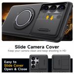 Carcasa Magnetic Case cu inel magnetic si protectie camera compatibila cu Samsung Galaxy S26, Negru 7 - lerato.ro