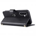 Carcasa din piele sintetica cu Stand si Shoulder Strap compatibila cu Samsung Galaxy A37 5G, Negru 6 - lerato.ro