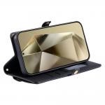 Carcasa din piele sintetica cu suport compatibila cu Samsung Galaxy A56 5G, Negru 4 - lerato.ro
