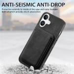 Carcasa din piele sintetica cu MagSafe si suport magnetic pentru carduri detasabil compatibila cu iPhone 17, Negru 12 - lerato.ro