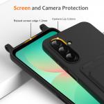 Carcasa cu Card Holder si Crossbody Lanyard compatibila cu Samsung Galaxy A37 5G, Negru 6 - lerato.ro