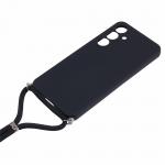 Carcasa cu Fiber Lining si Crossbody Lanyard compatibila cu Samsung Galaxy A17 5G / A17 4G, Negru 4 - lerato.ro