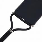 Carcasa cu Fiber Lining si Crossbody Lanyard compatibila cu Samsung Galaxy A17 5G / A17 4G, Negru 5 - lerato.ro