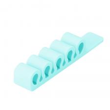 Organizator cabluri Silicone Office Organizer, 9.5 x 1.5 x 1.7 cm, Mint