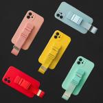 Carcasa Rope Case cu Lanyard Stand compatibila cu Samsung Galaxy A22 5G, Galben 13 - lerato.ro