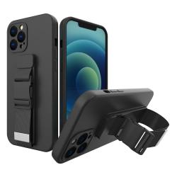 Carcasa Rope Case compatibila cu Xiaomi Redmi 9, Negru