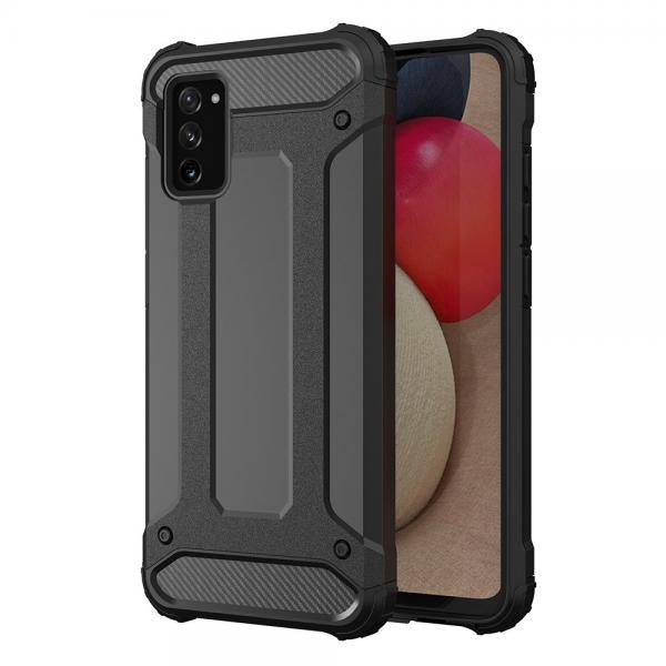 Carcasa Rugged Hybrid Armor compatibila cu Samsung Galaxy A03s Black