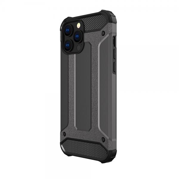 Carcasa Rugged Hybrid Armor compatibila cu iPhone 13 Pro Black 1 - lerato.ro