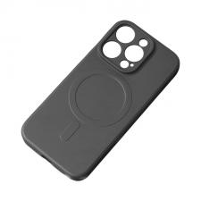 Carcasa Silicone Case MagSafe compatibila cu iPhone 15 Plus Black