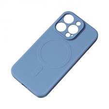 Carcasa Silicone Case MagSafe compatibila cu iPhone 15 Pro Max Dark Blue