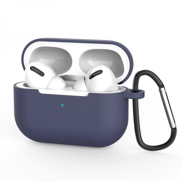 Carcasa Silicone Soft Case compatibila cu Apple AirPods Pro Blue