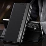 Husa Sleep Case Pro compatibila cu Samsung Galaxy S24 FE Black 3 - lerato.ro