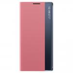 Husa Sleep Smart Window compatibila cu Xiaomi Redmi Note 10 Pro Pink 2 - lerato.ro