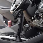 Suport auto Cup Holder compatibil cu dispozitive de pana la 6,7 inch, Plastic ABS, Negru 9 - lerato.ro