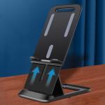 Suport universal tableta si telefon Foldable Stand, Ajustabil, Negru 4 - lerato.ro