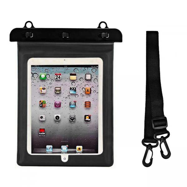 Husa waterproof pentru tablete, PVC, Dimensiuni 280 x 210 mm, Negru