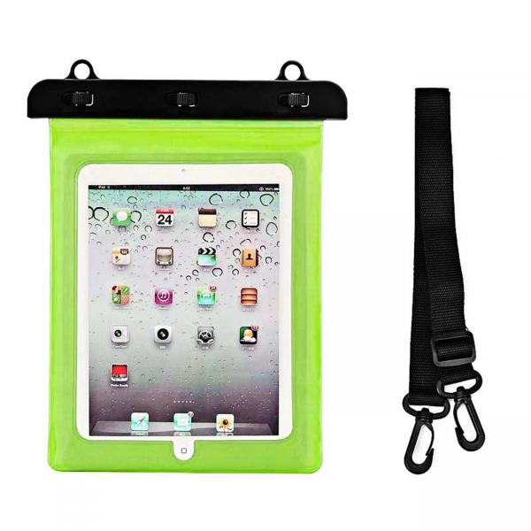Husa waterproof pentru tablete, PVC, Dimensiuni 280 x 210 mm, Verde