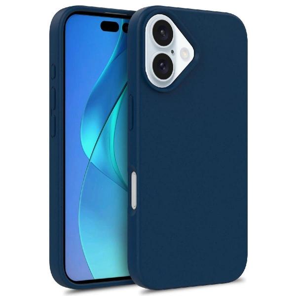 Carcasa biodegradabila Wheat MagSafe compatibila cu iPhone 16 Pro Max Navy Blue