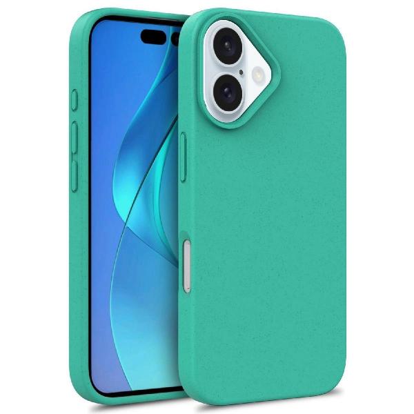 Carcasa biodegradabila Wheat MagSafe compatibila cu iPhone 16 Mint