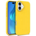 Carcasa biodegradabila Wheat MagSafe compatibila cu iPhone 16 Yellow 2 - lerato.ro