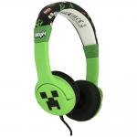 Casti audio OTL Technologies Minecraft, Drivere 30mm, 85dB, Jack 3.5mm, Lungime cablu 90cm, Verde 3 - lerato.ro