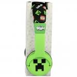 Casti audio OTL Technologies Minecraft, Drivere 30mm, 85dB, Jack 3.5mm, Lungime cablu 90cm, Verde 13 - lerato.ro